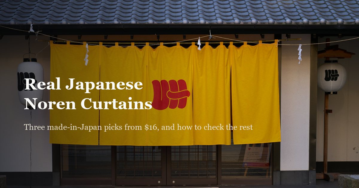 Best Japanese Noren Curtains: Actually Made in Japan?