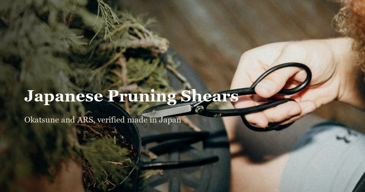 Best Japanese Pruning Shears: Actually Made in Japan?